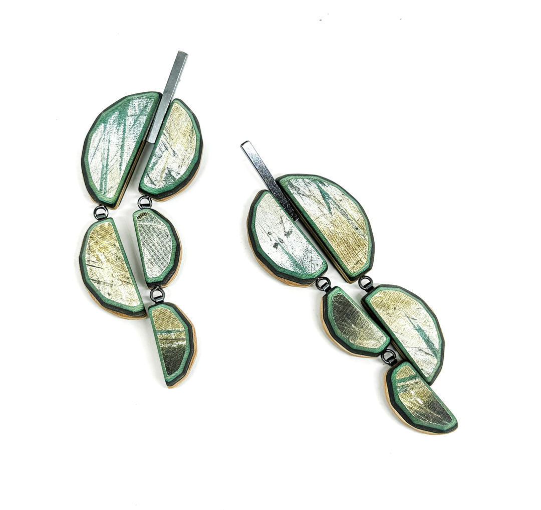 handcarved upcycled skateboards  hand fabricated oxidized sterling silver