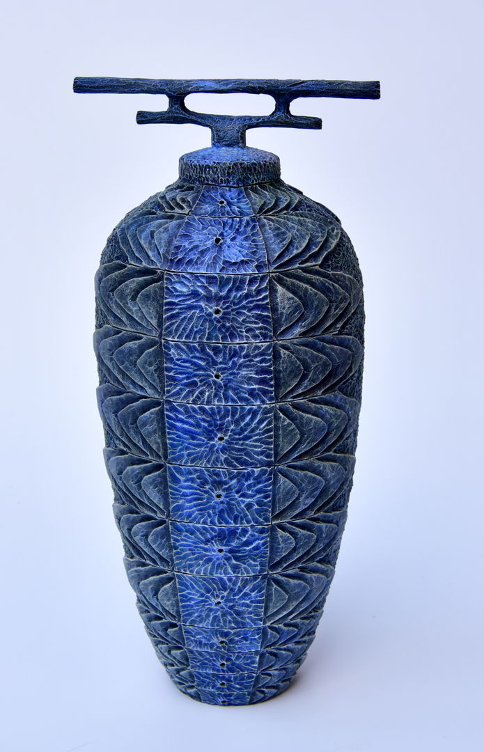 Maple wood  turned  carved  textured  pyrography  acrylics