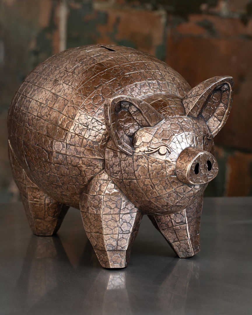 Soldered and fabricated solid copper US pennies  hollow metal construction