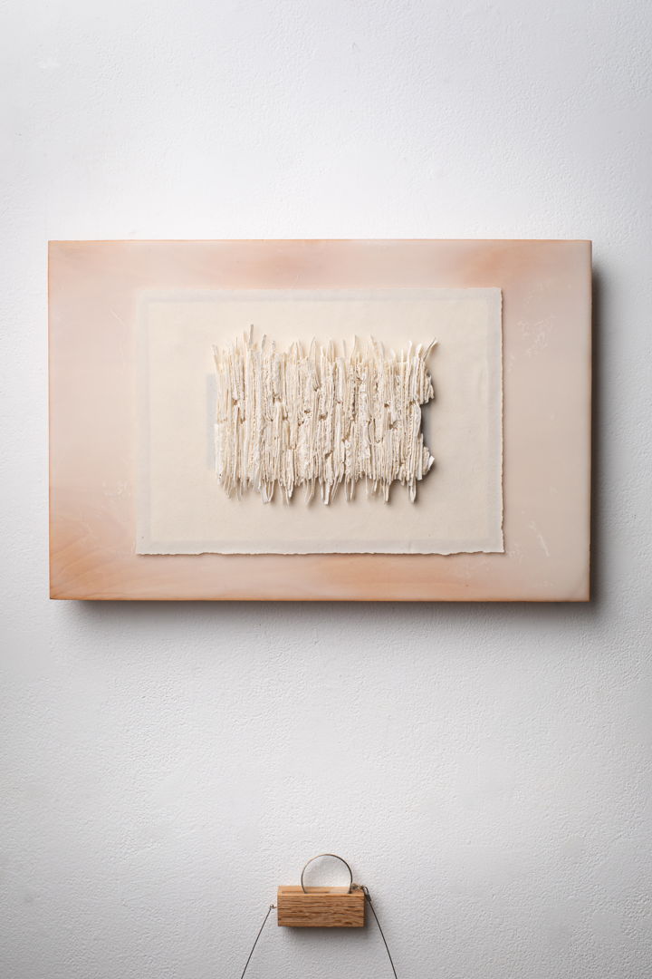 Keystone State Work is a ceramic sculpture that embodies the essence of Pennsylvania. Crafted in the organic shape of the state's outline  the piece features layered elements unique Pennsylvania identities embedded with such as "wooder " "birchbeer " and "wawa " reflecting Pennsylvania's rich heritage and pivotal role in American history. The work invites viewers to explore the state's multifaceted identity through a tactile and visual narrative.