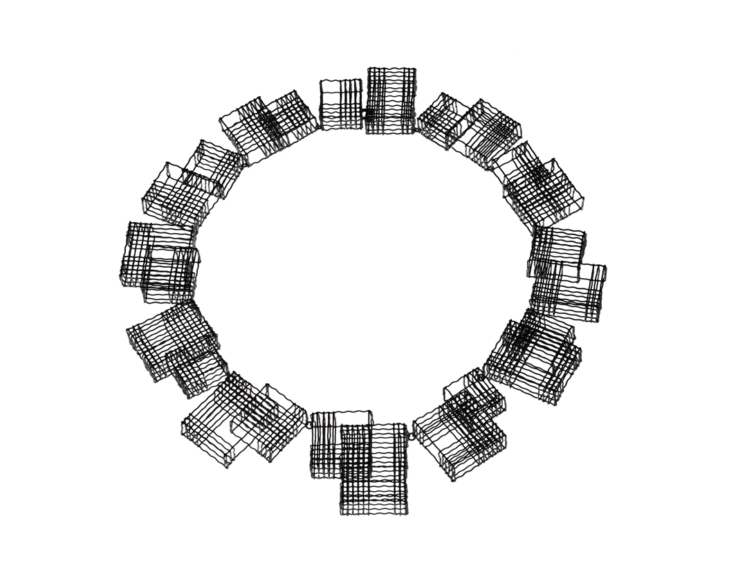 folded  soldered  steel mesh