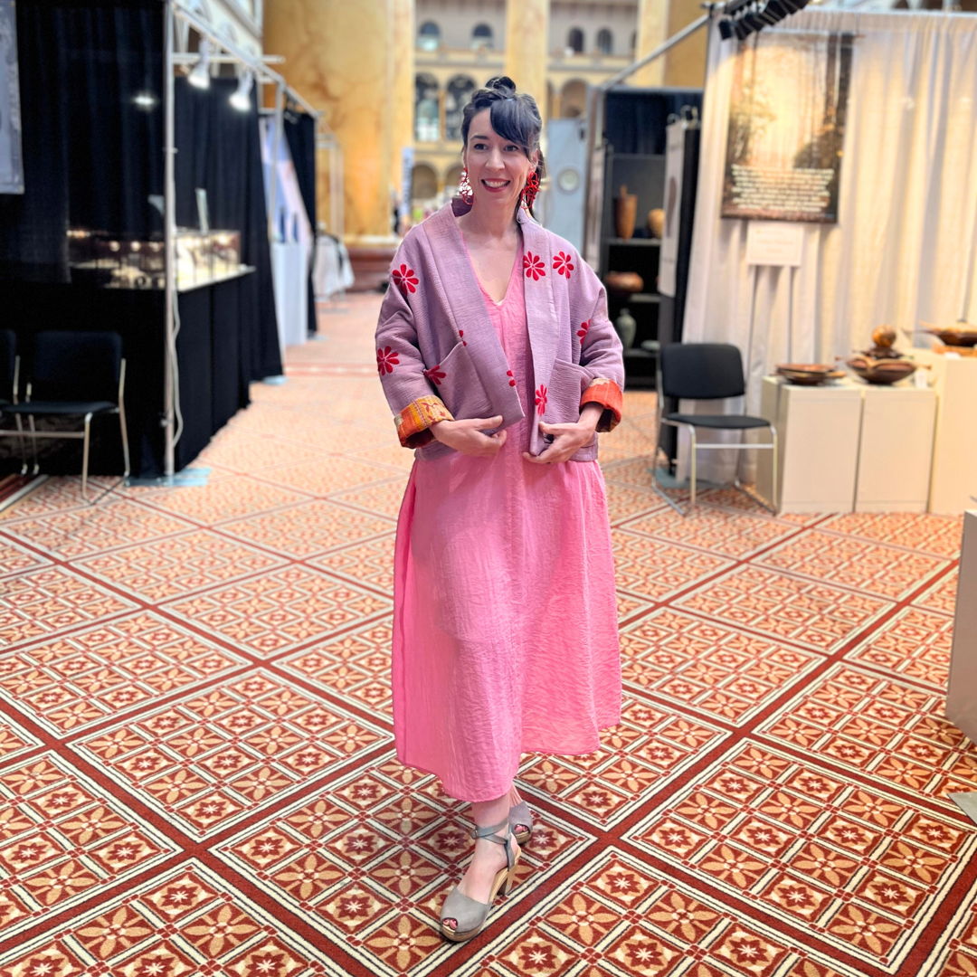 Woven into every Anoushka Jacket is the legacy of the Kantha—a traditional Bengali quilt hand-stitched from worn saris and fabrics  revived into new life. Each piece is singular  carrying the marks of time  touch  and craft. With a reversible design and a silhouette shaped by Asian street style  the jacket embodies OTTO FINN’s vision: heritage reimagined for the present.