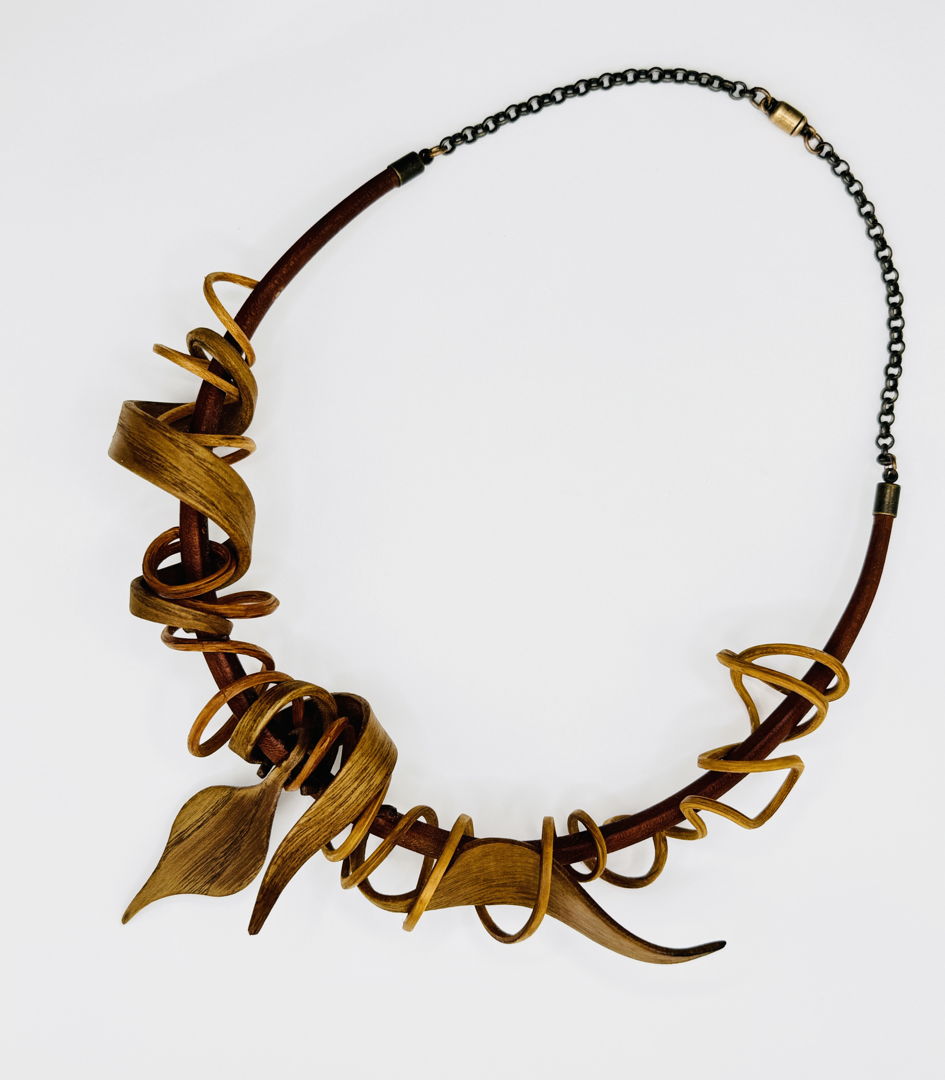 Steam-bent Cherry  Sassafras  Red Oak  Brass