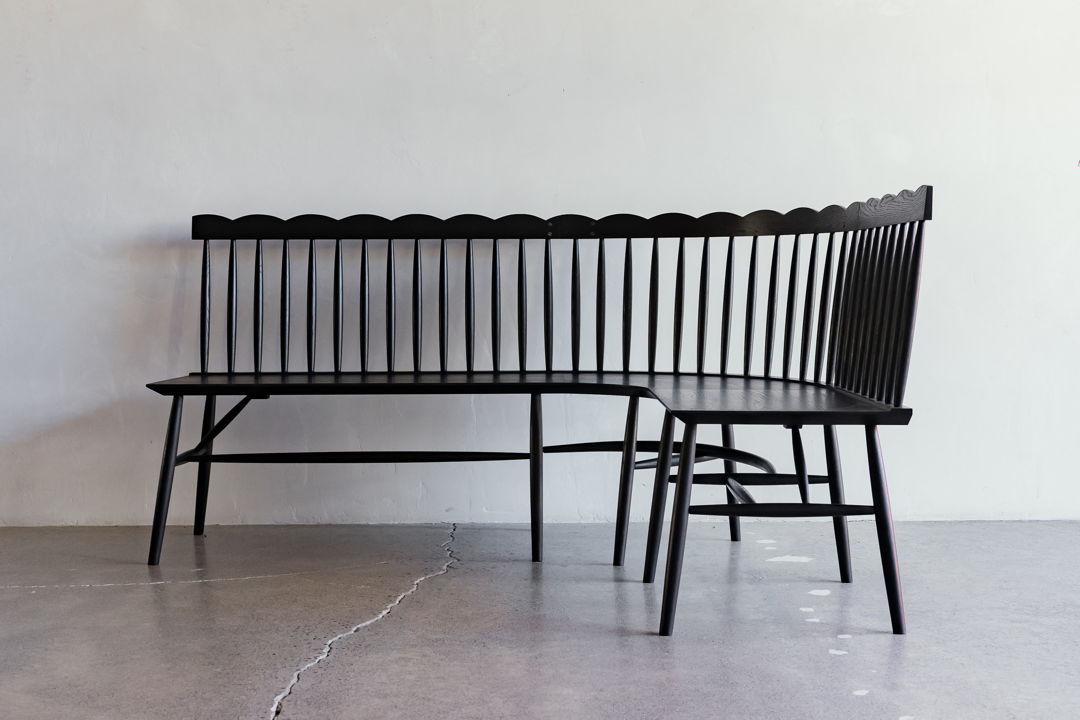 Curved Corner Scallop Bench