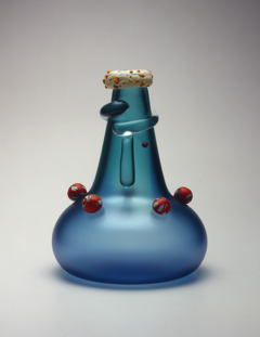 glass vase with wide bottom