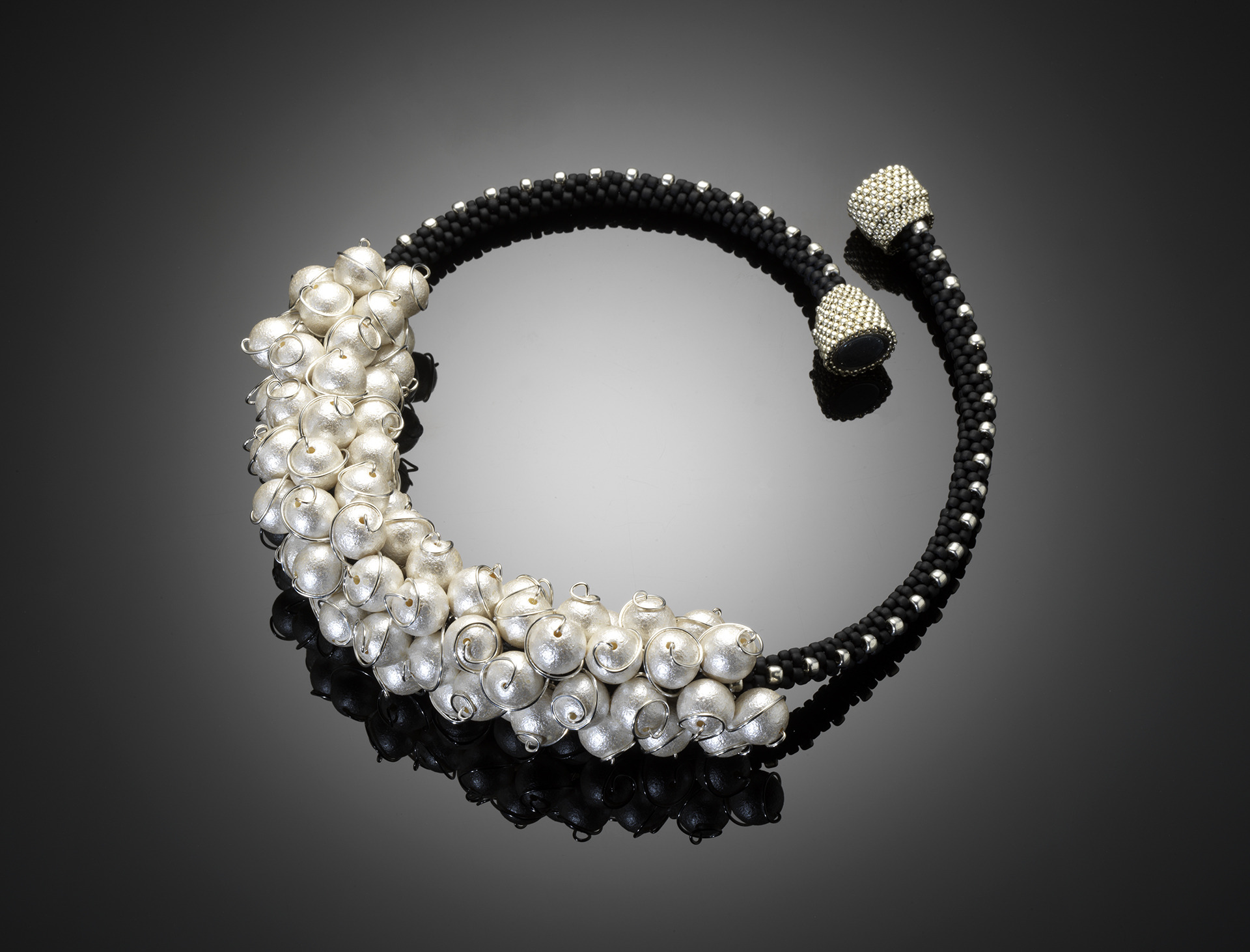 black and white jewelry