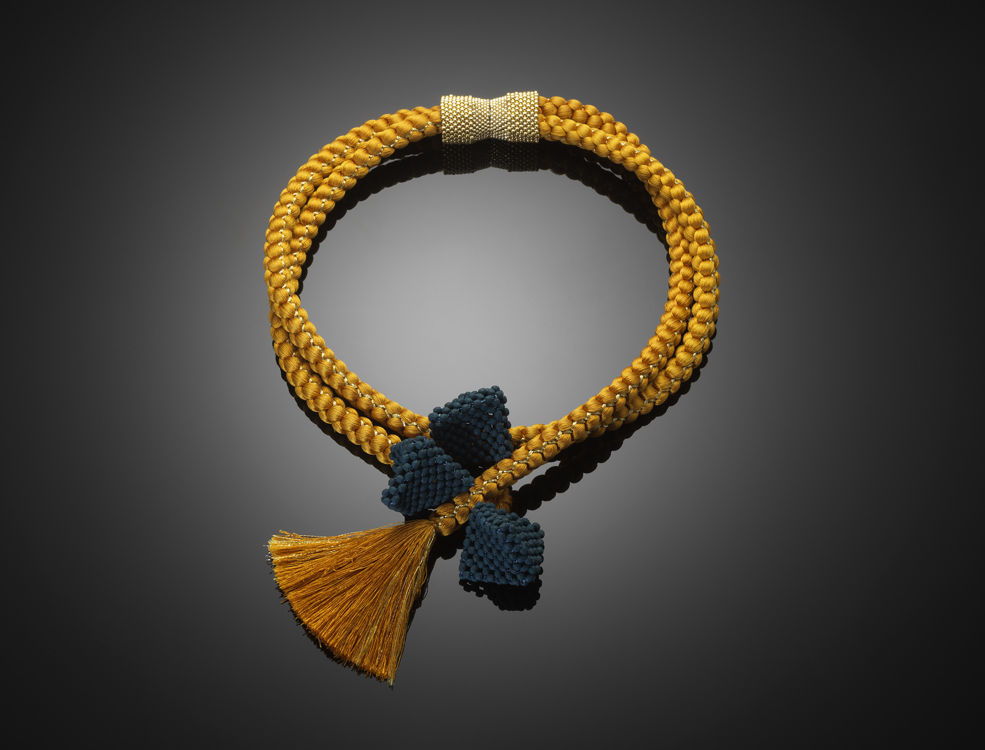 yellow and blue jewelry