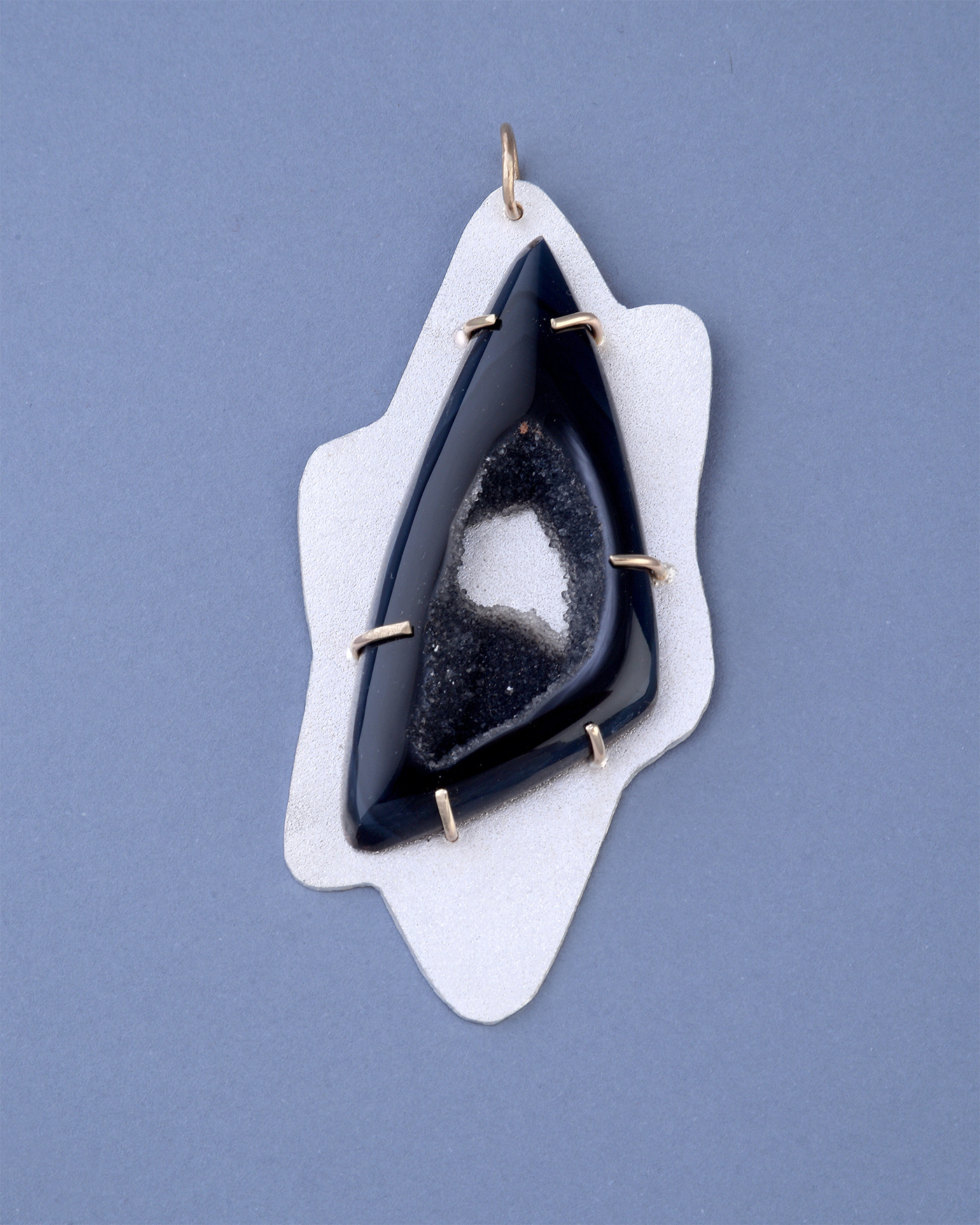 black and silver charm