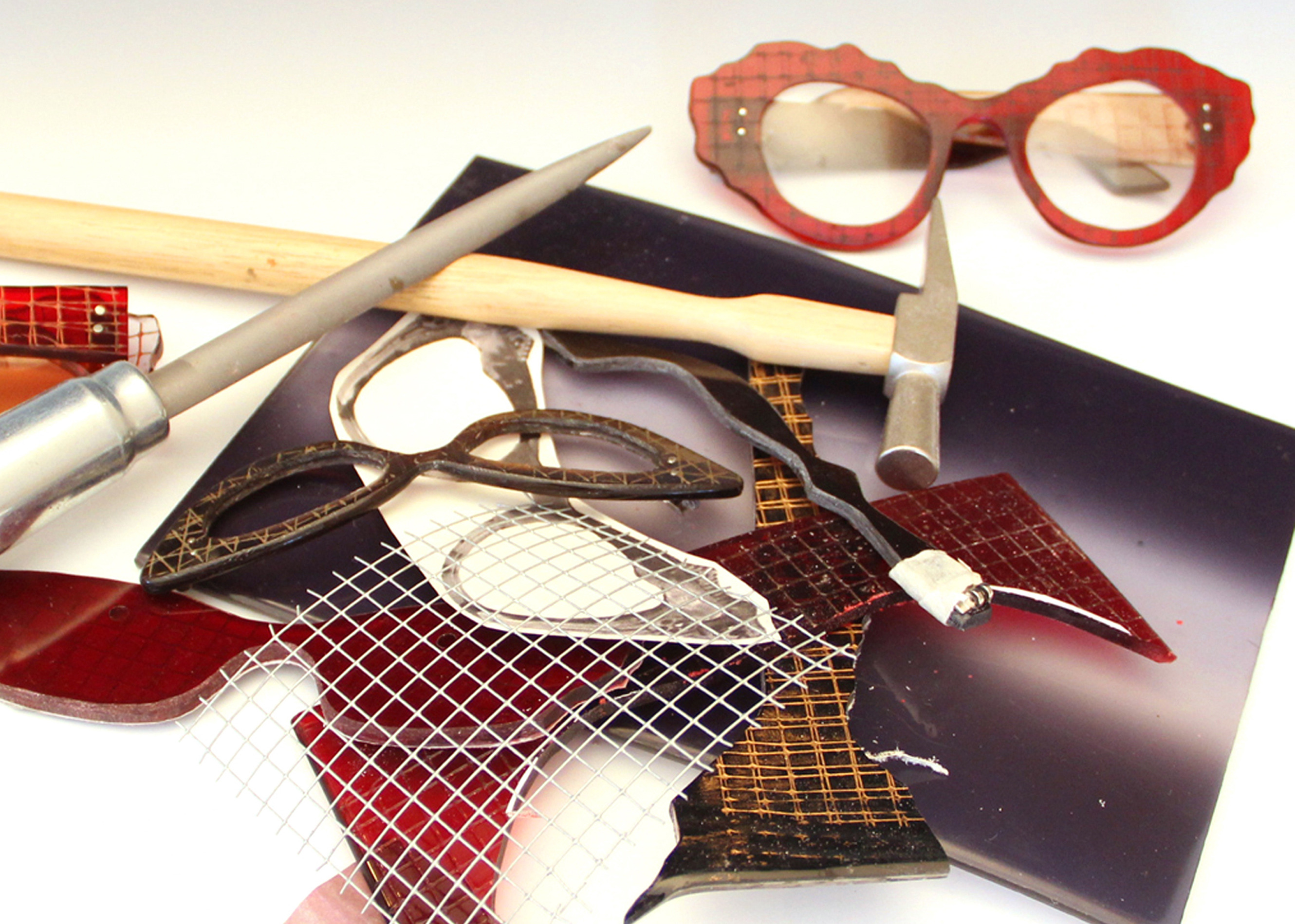 several sunglass frames