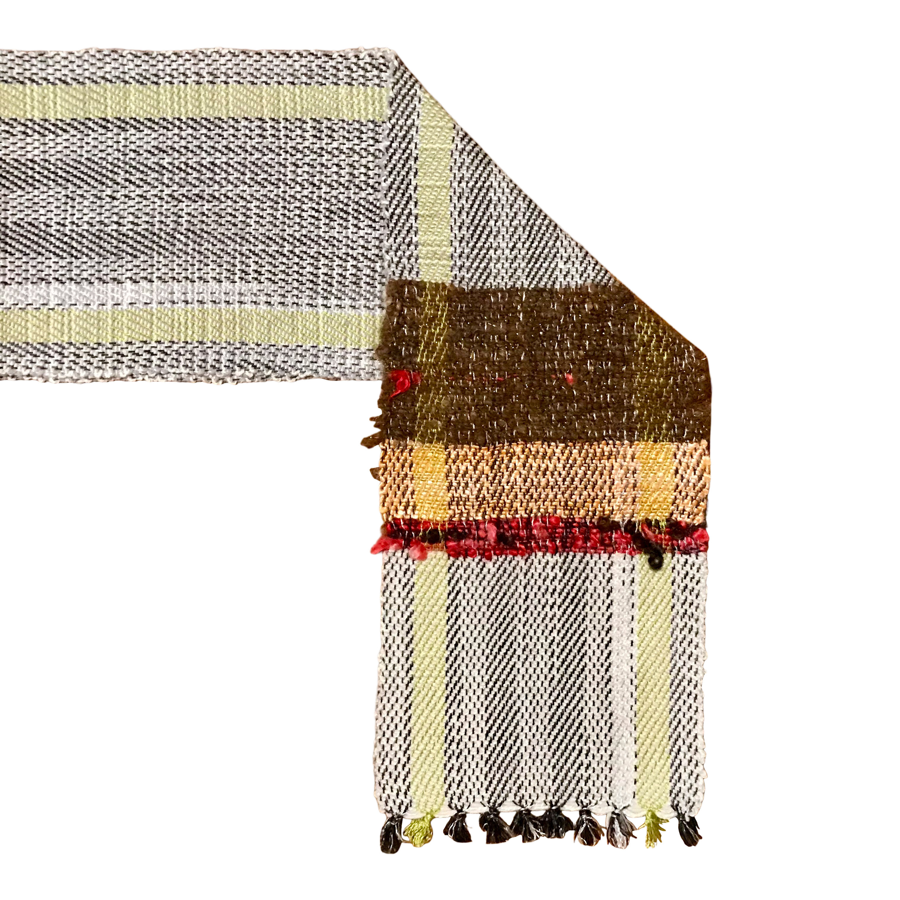 brown and yellow scarf
