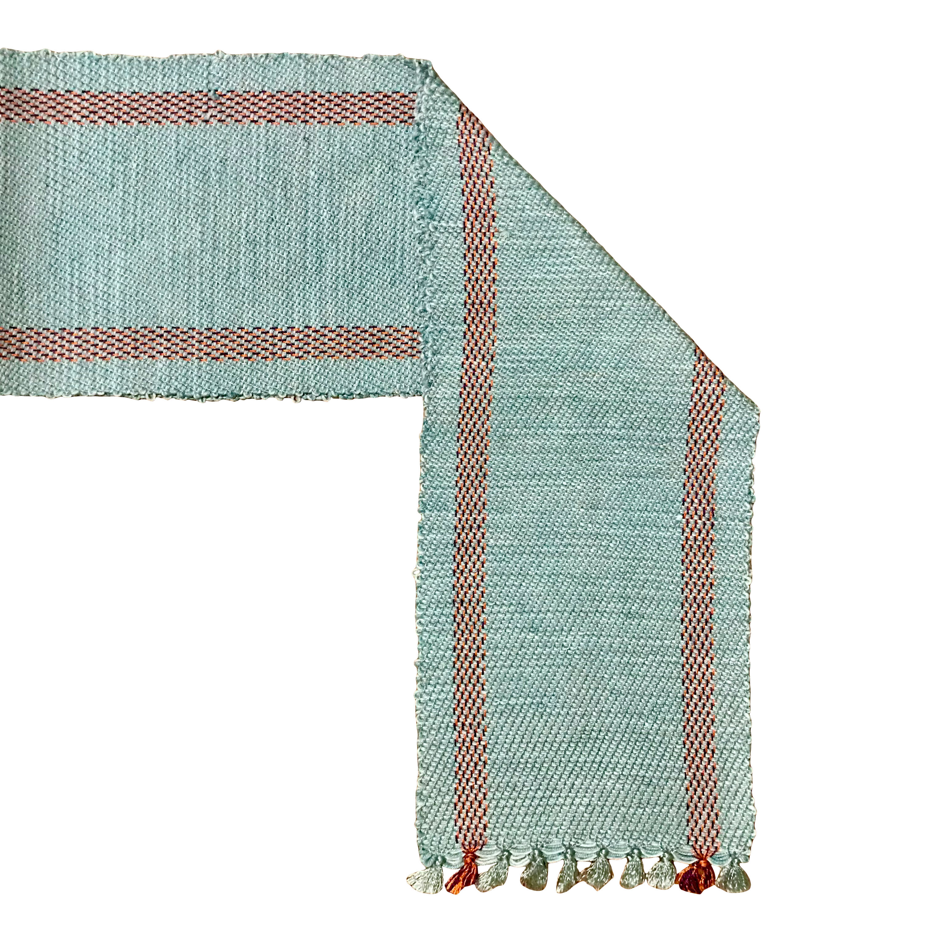blue and brown scarf