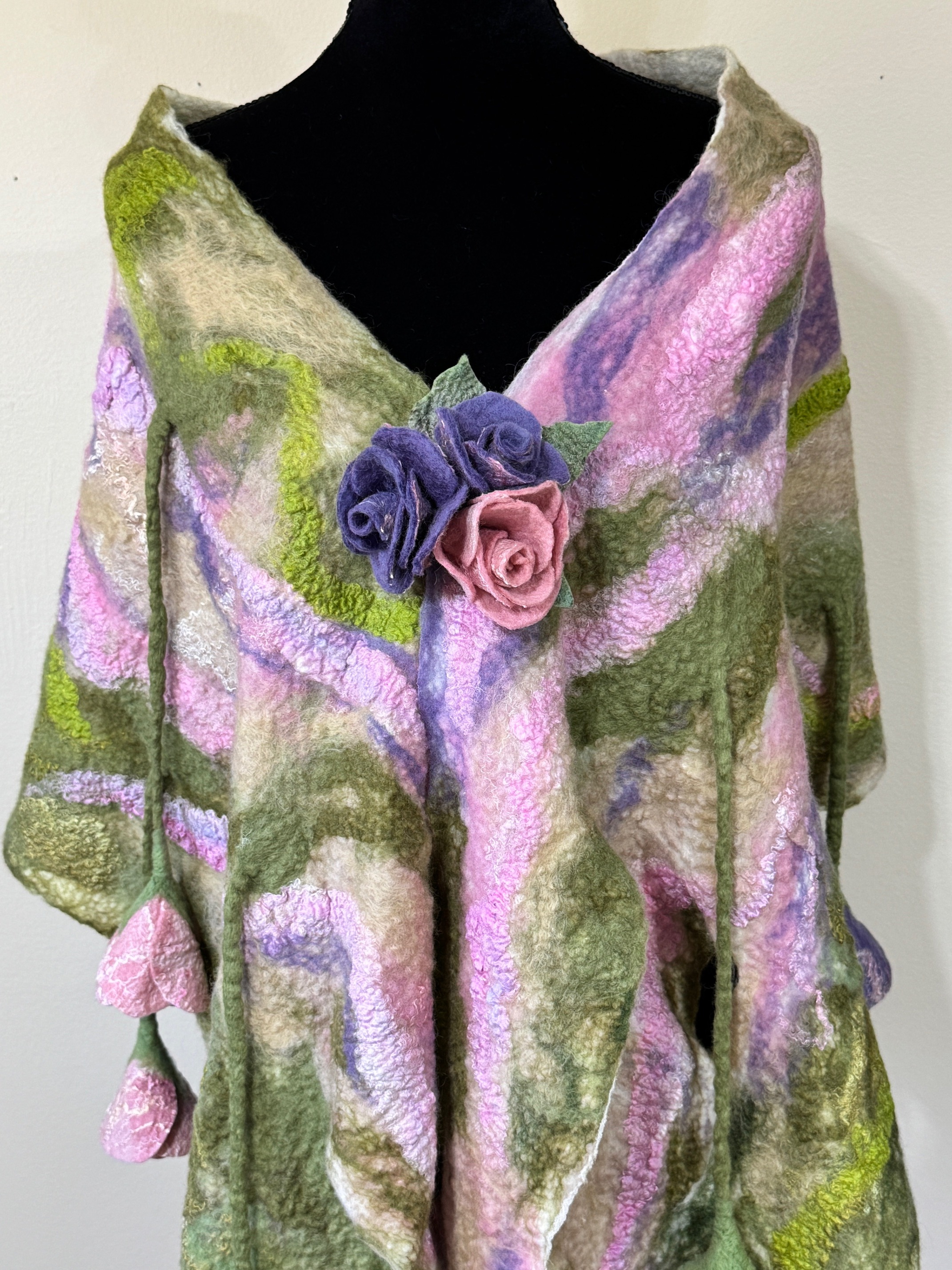 purple shawl