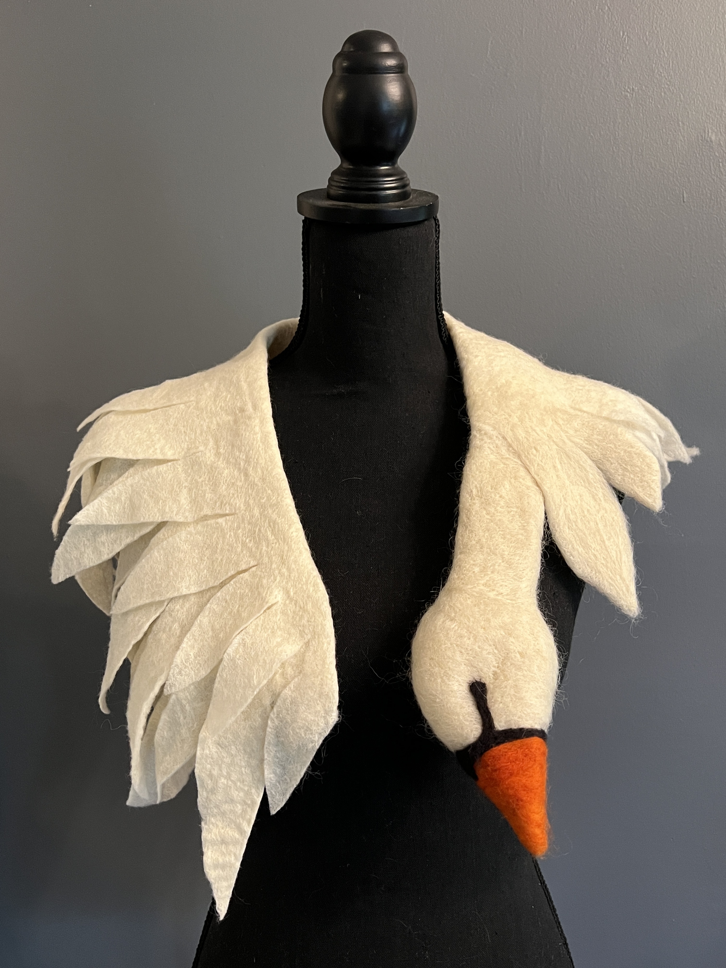 white swan shawl