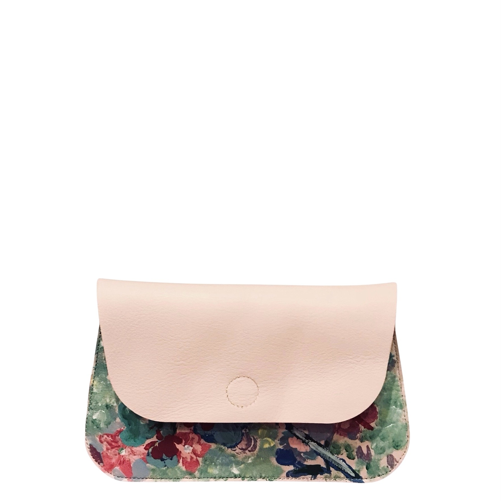 ivory and floral bag