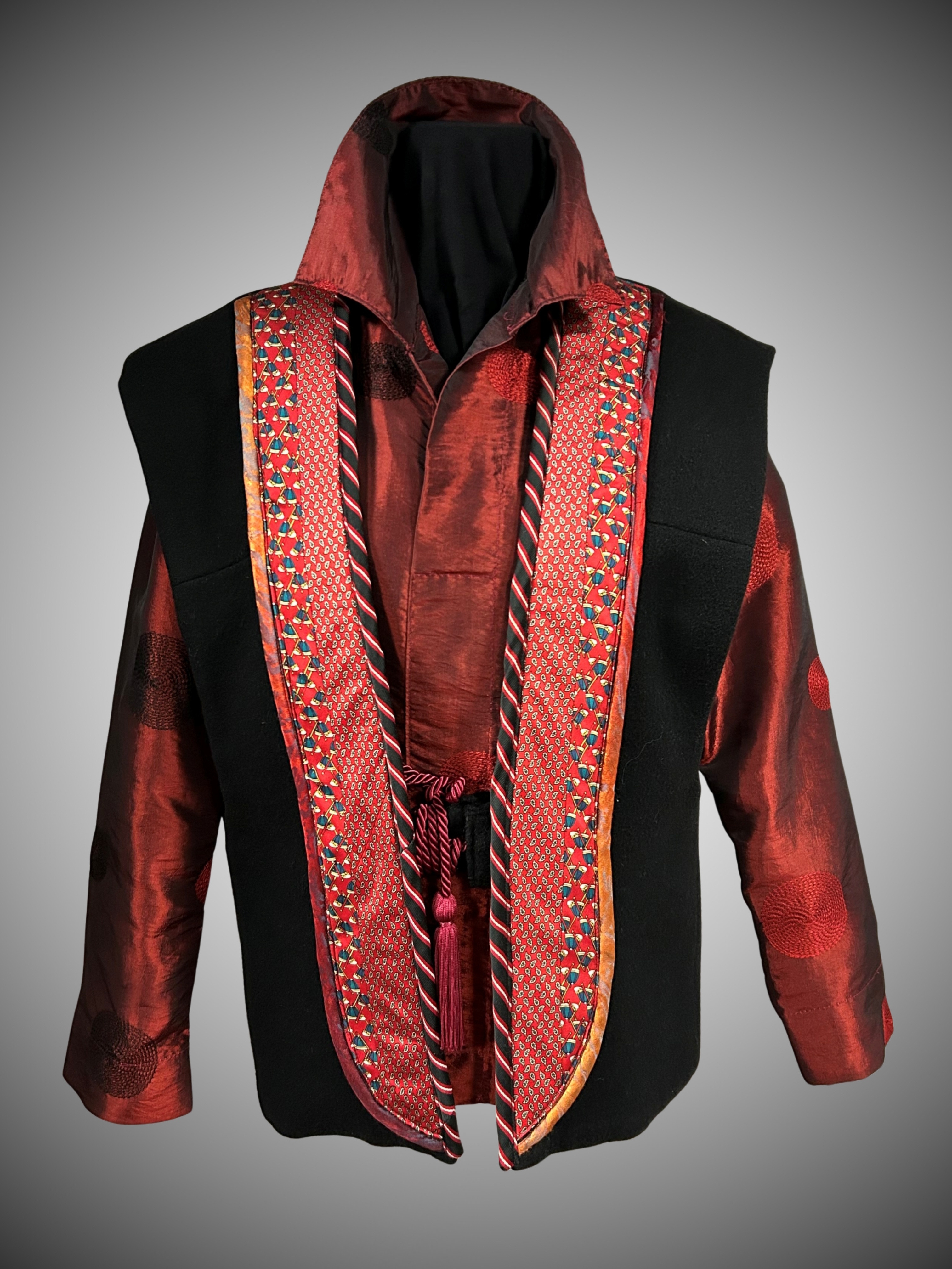 black and red jacket