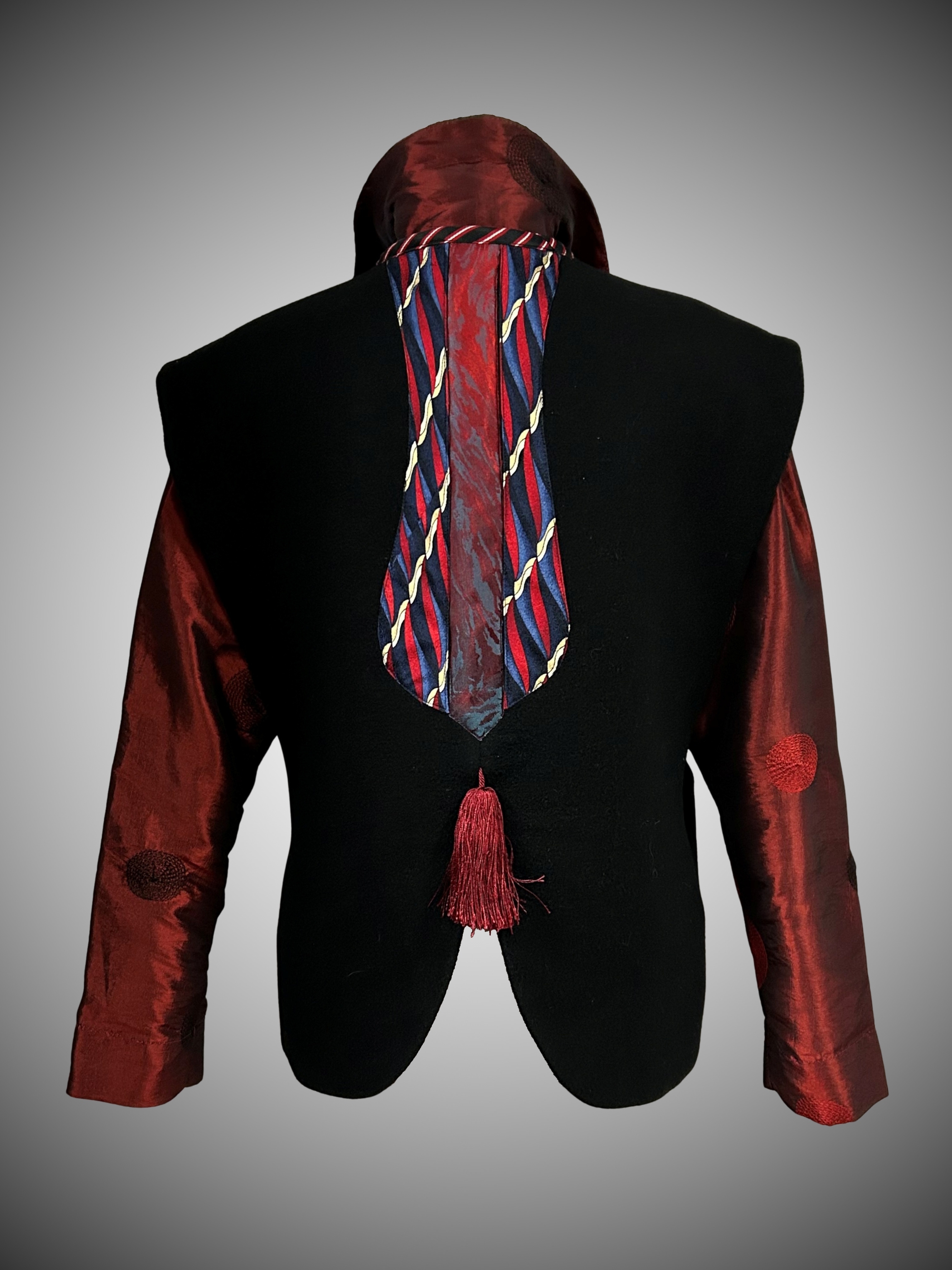 red and black jacket