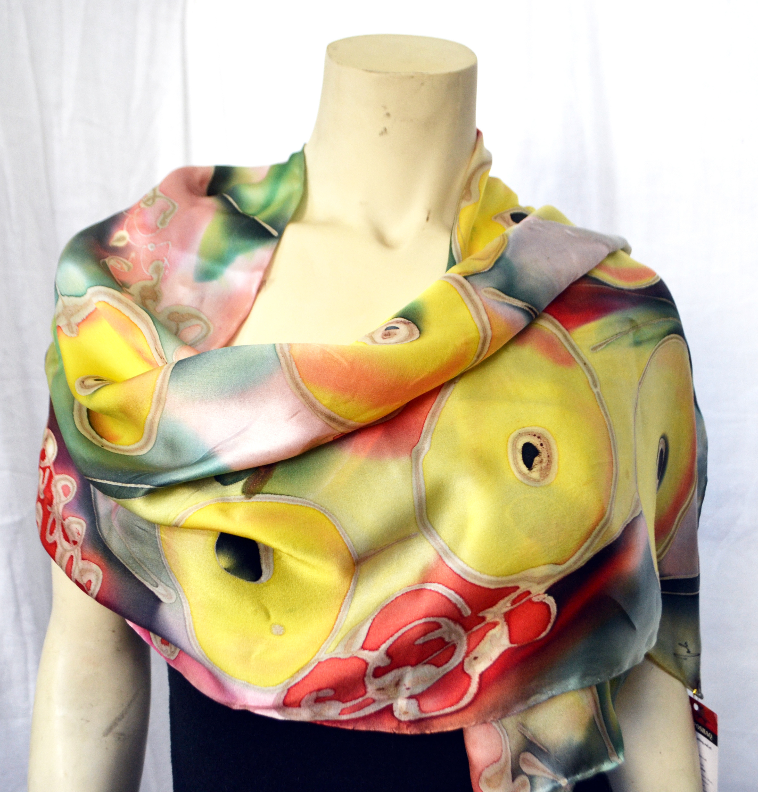 yellow silk scarf