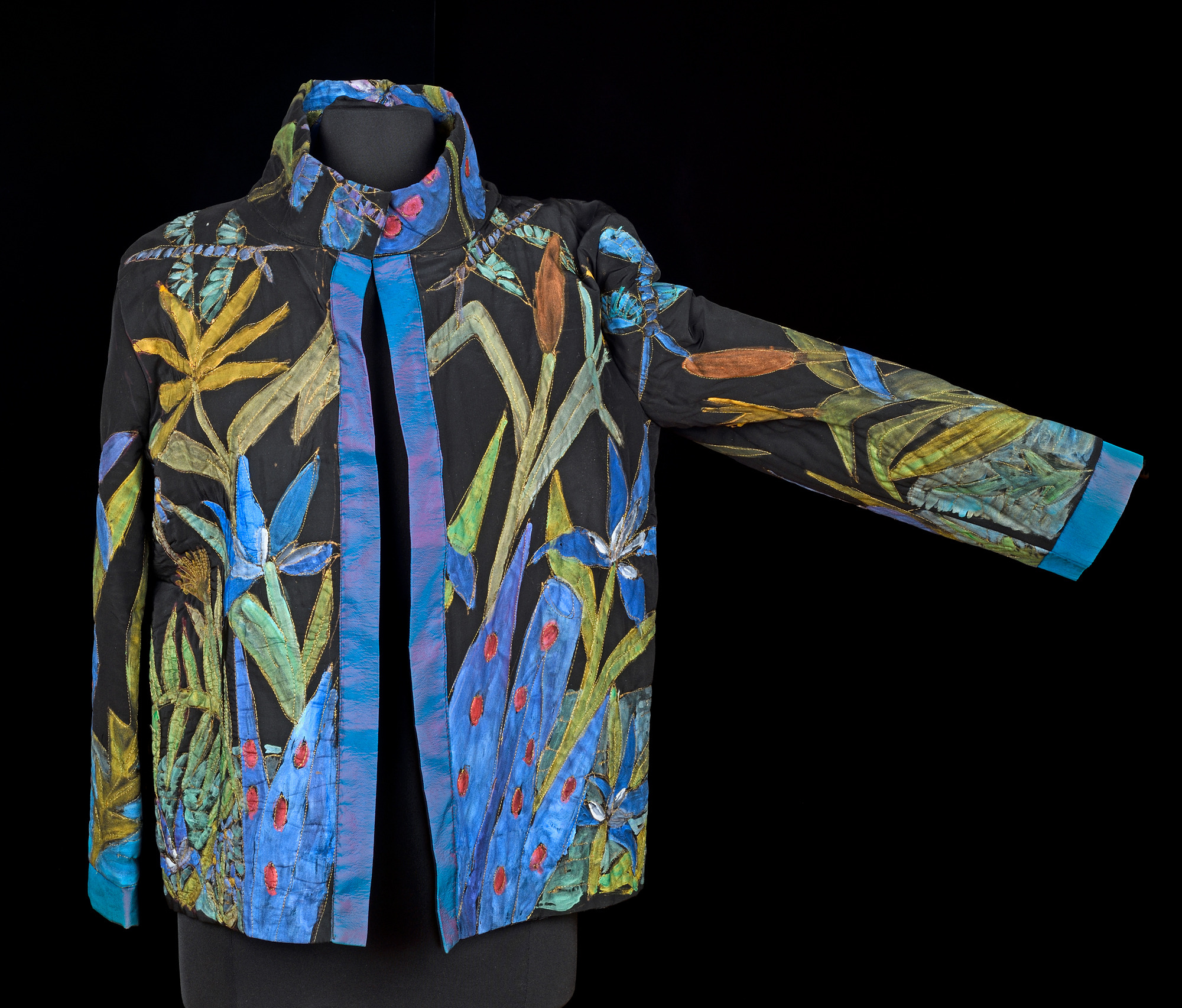 blue and black jacket