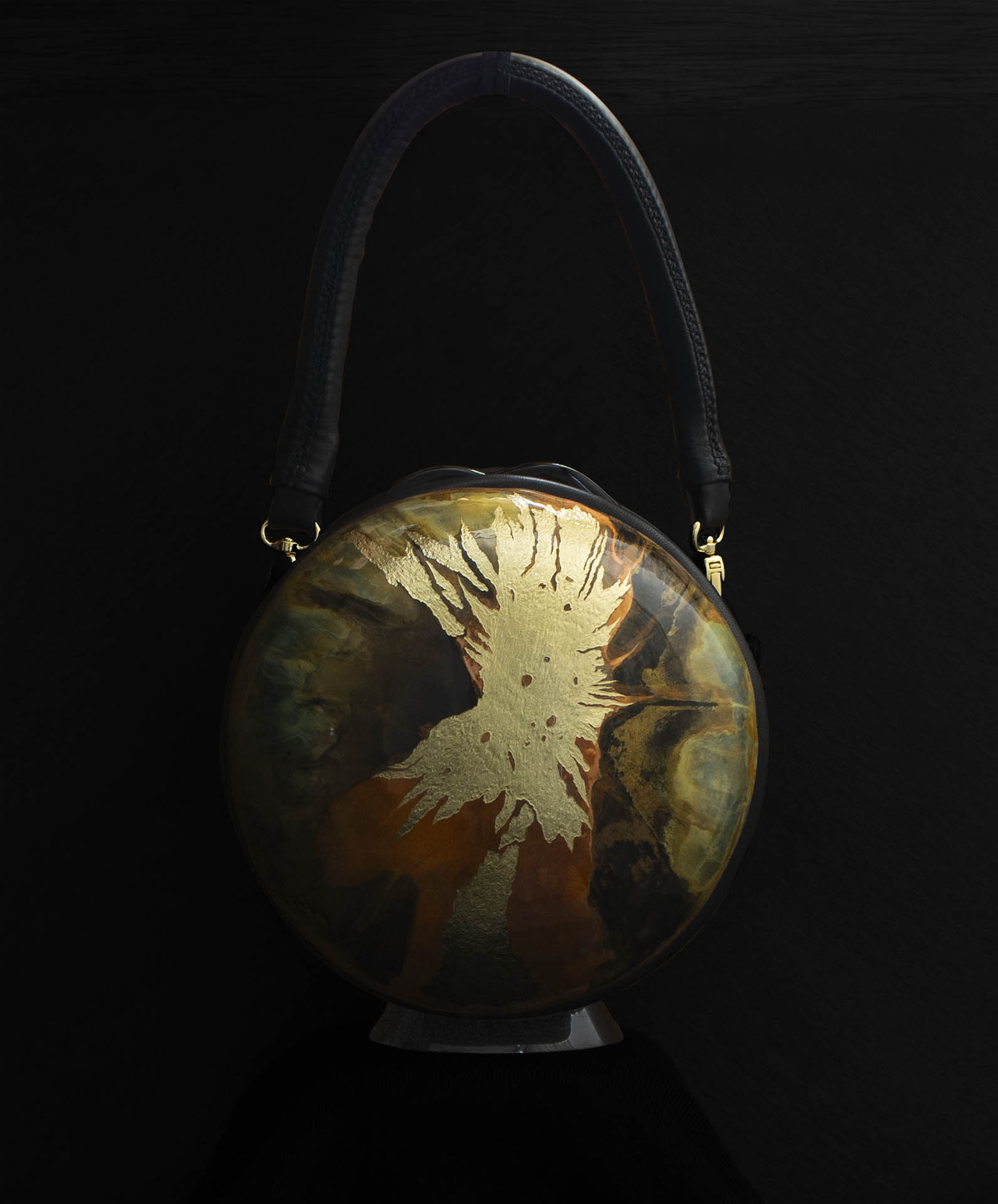 brown and rust bag