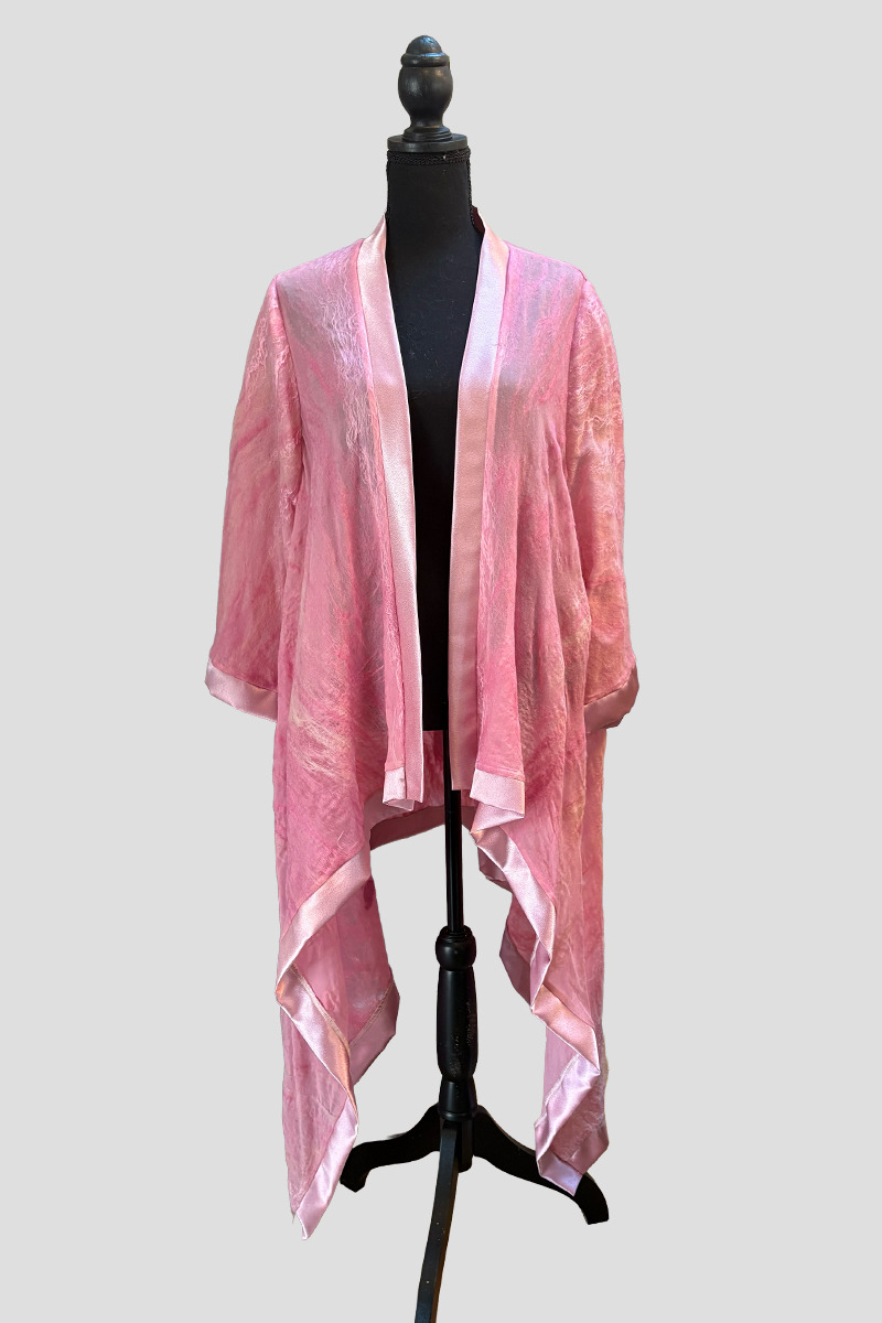 long pink jacket