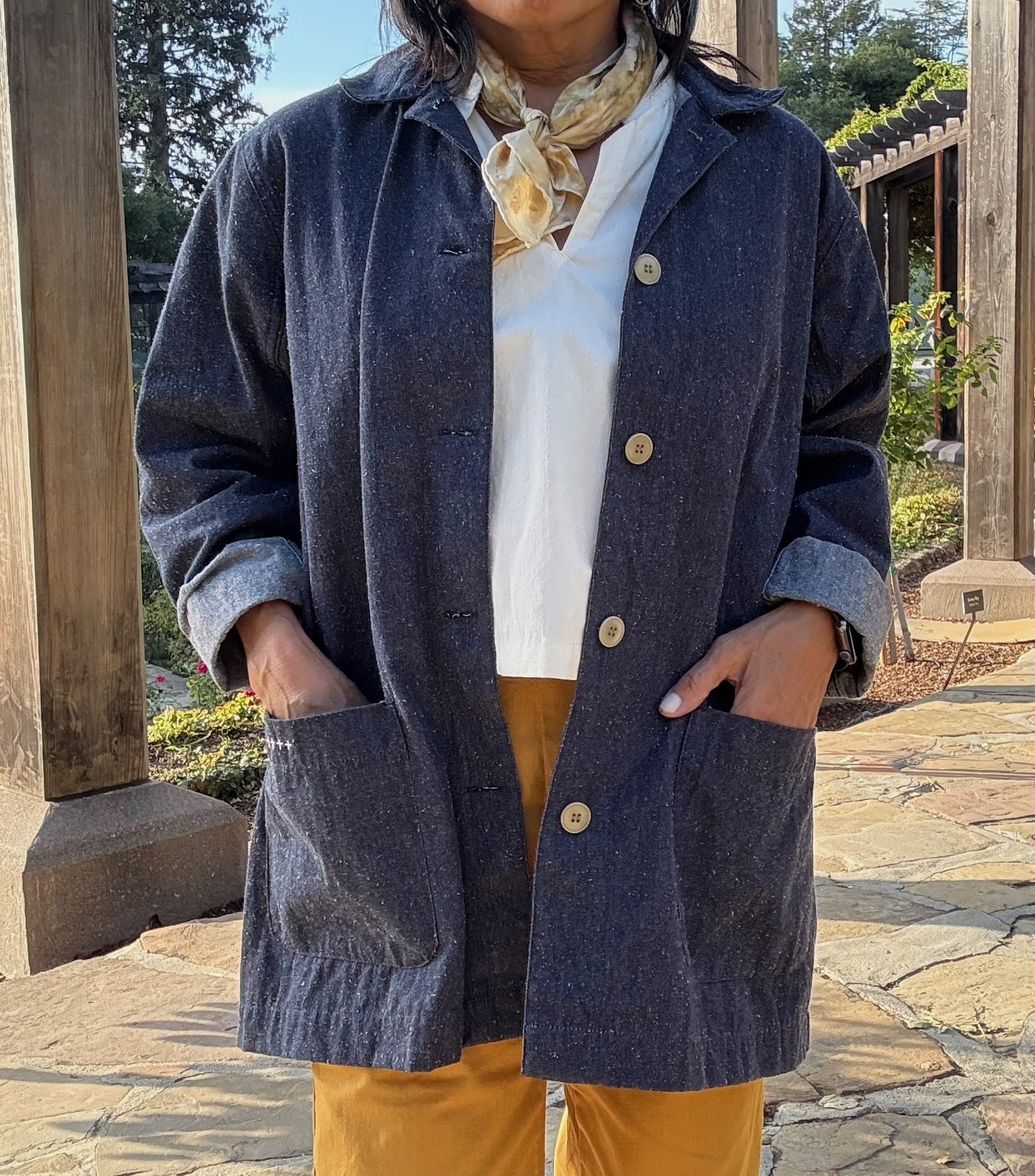 blue jacket