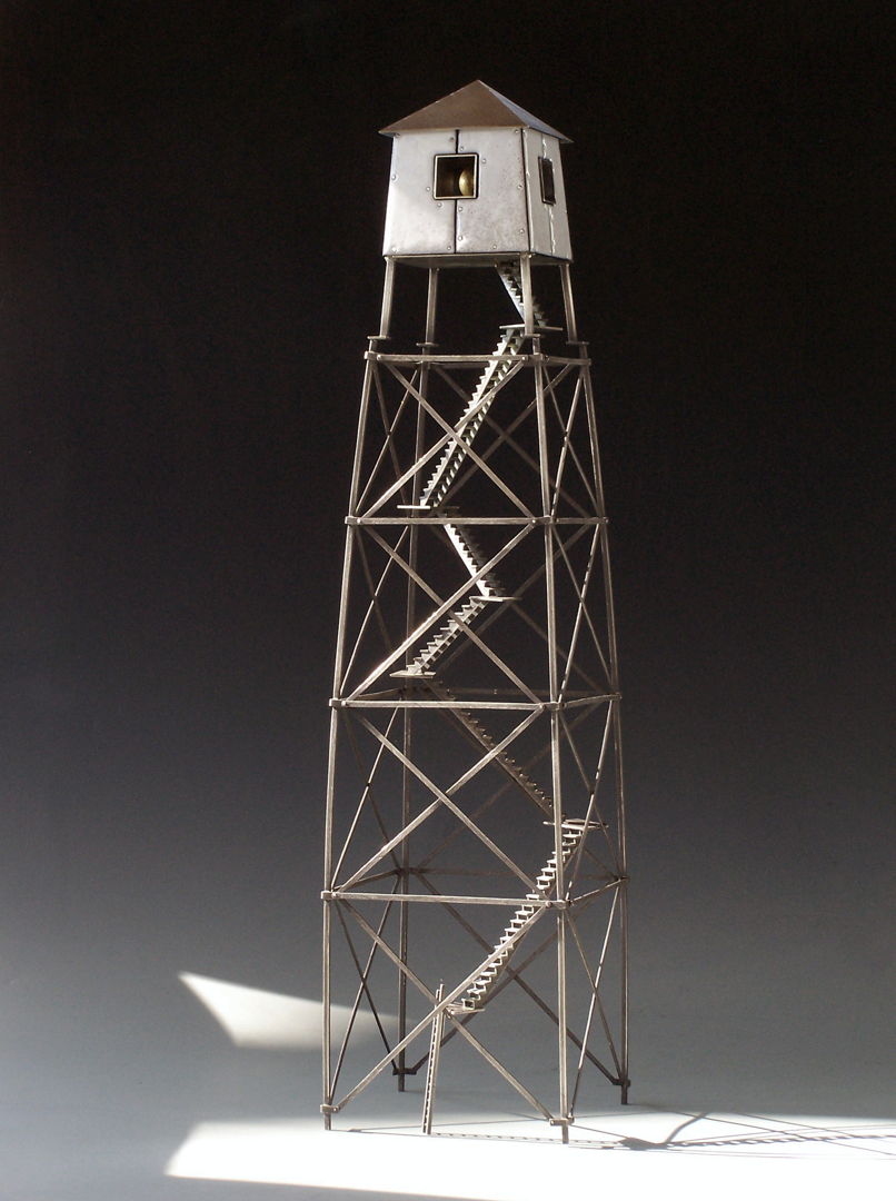 Fabricated object of sterling silver and traditional  kiln-fired glass enamel on copper  23 k gold leaf. Interior skeleton of nickel silver. No casting  no production techniques. Old-school handwork.