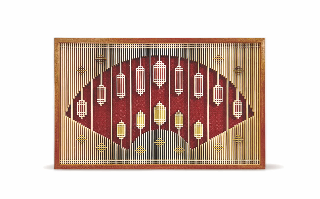 Alaskan Yellow Cedar  Redheart  Canarywood on cloth