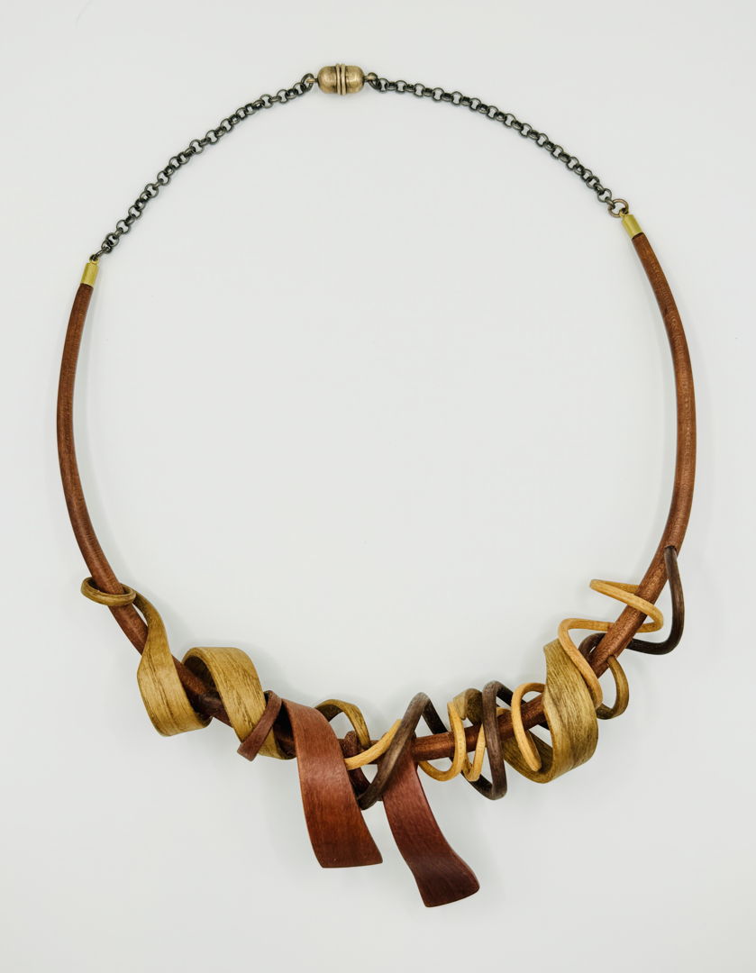 Steam-bent Cherry  Walnut  Sassafras  Maple  brass chain