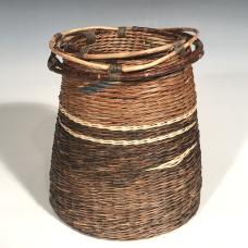 Natural baskets was woven using a locally-gathered  invasive vine called akebia.