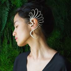 Ear Cuff sculpted from flexible synthetic rubber.