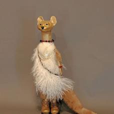 Stoneware  recycled mink  Tibetan sheep