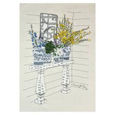 Native Virginia plants arranged in elegant ginger jars  offering a refined nod to both heritage and homegrown beauty.