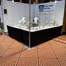 Booth with jewelry on display