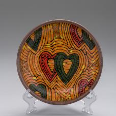 platter with two hearts