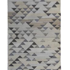 woven artwork with triangle motif