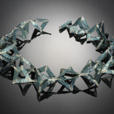 necklace with triangular motifs