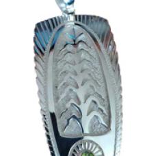 pendant with corn stalk design