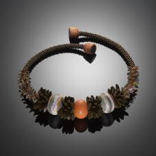 brown and orange jewelry