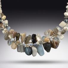 colorful rock necklace