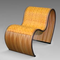 curving leather chair