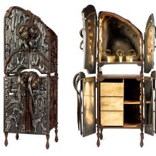 metal cabinet sculpture