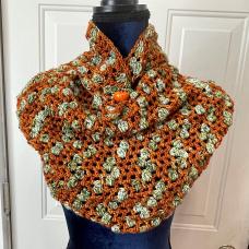 orange and green shawl