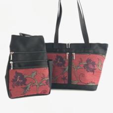 bag with floral fabric