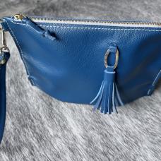 blue handbag