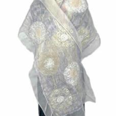 light colored shawl