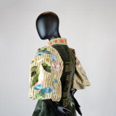 A short jacket entitled &amp;quot;Summer Waning&amp;quot; and embroidered with summer flowers and a poem which examines the effects of climate change.