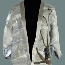 front of a jacket with a bird