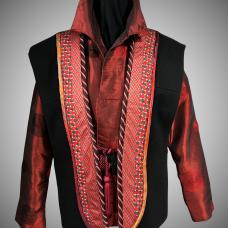 black and red jacket