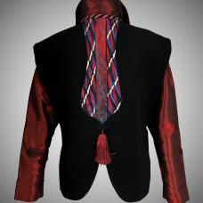 red and black jacket