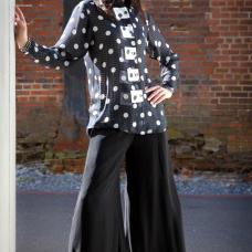 black and white shirt